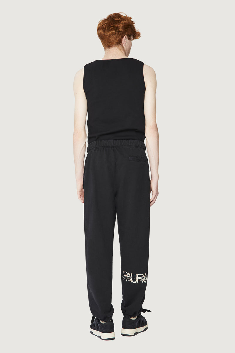 Paura RASHA SWEATPANTS COSMIC LOGO BLACK Fino Al -60%