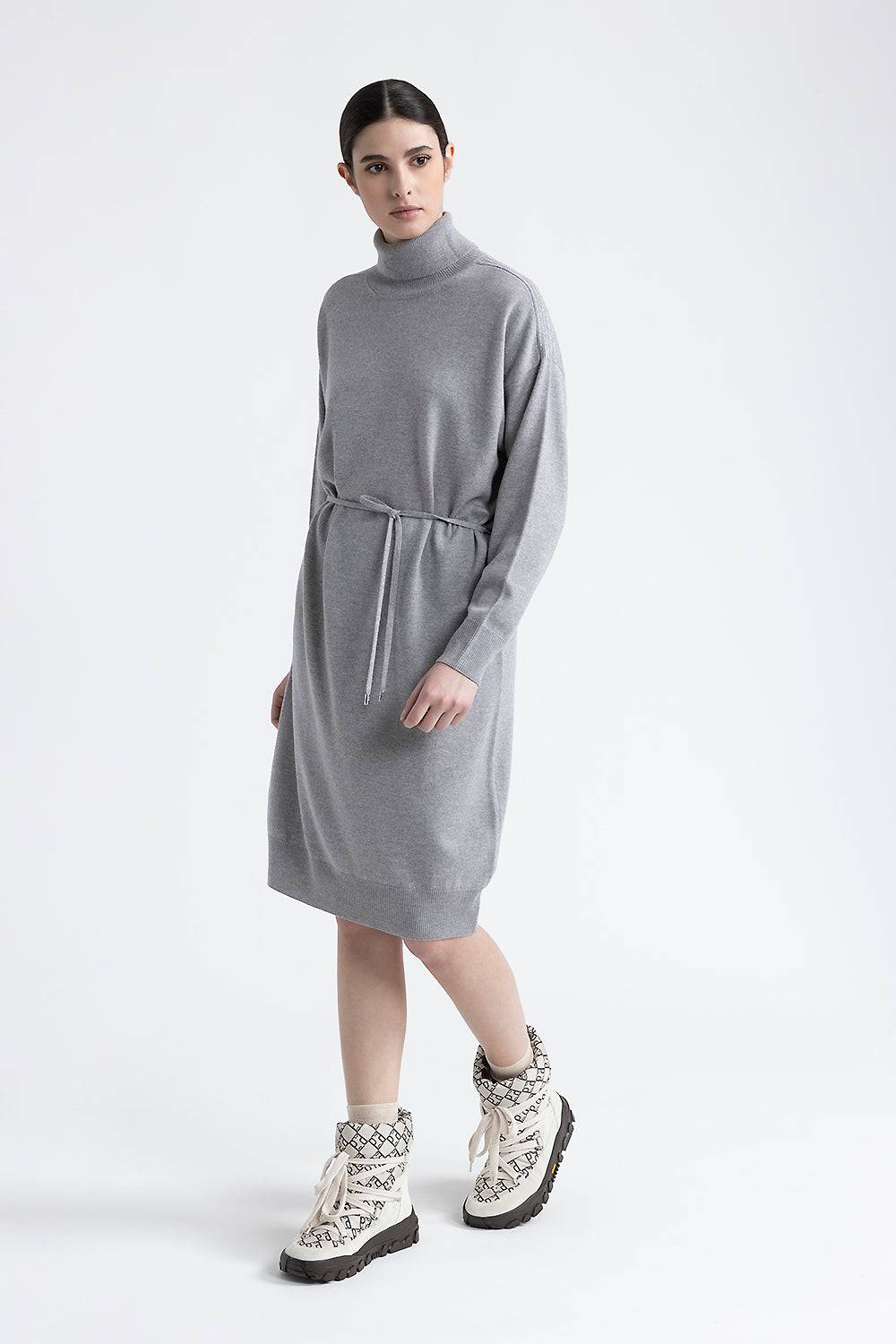 Peserico Abito midi in lana, seta e cashmere