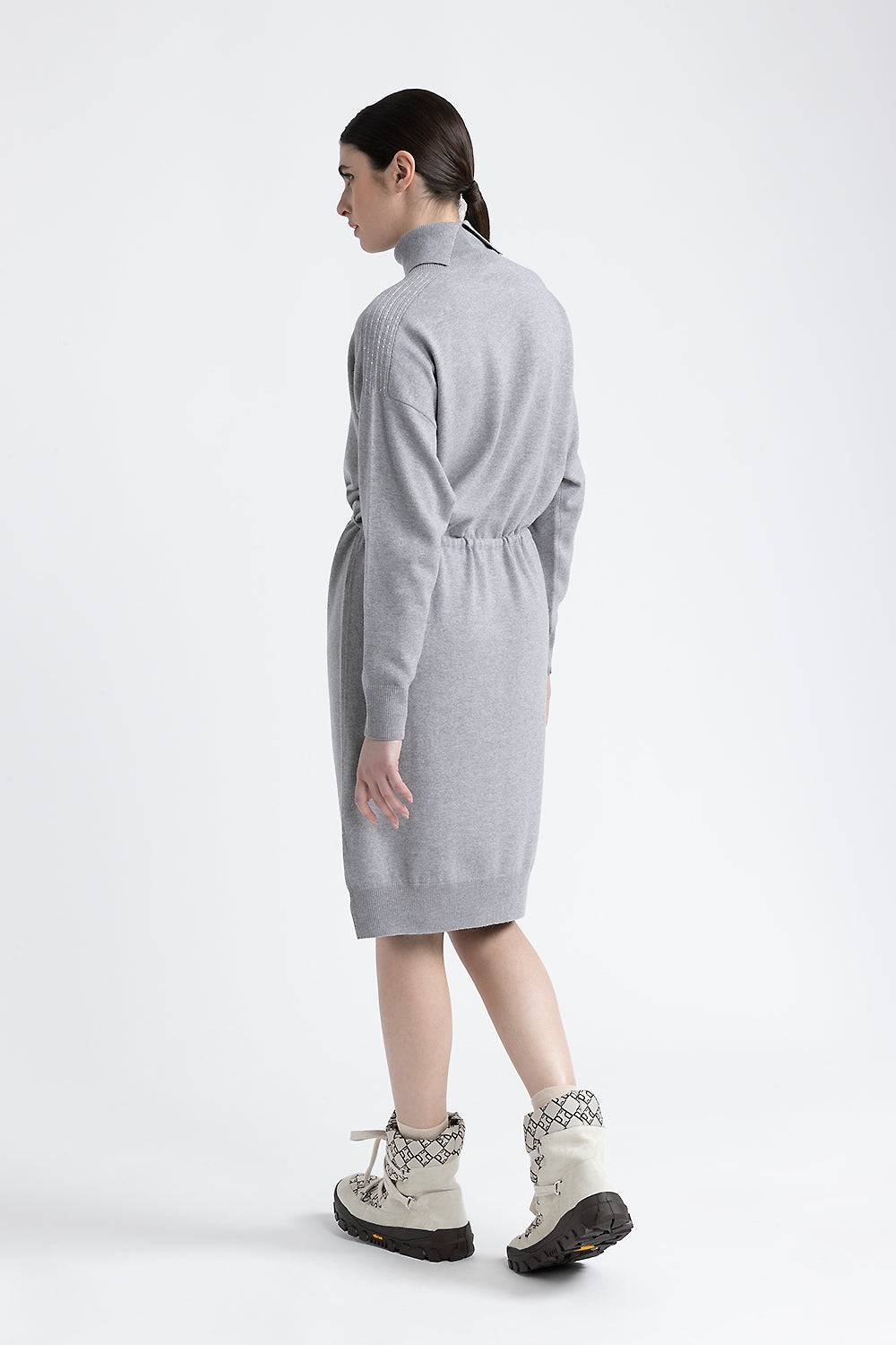 Peserico Abito midi in lana, seta e cashmere Vendita Economica