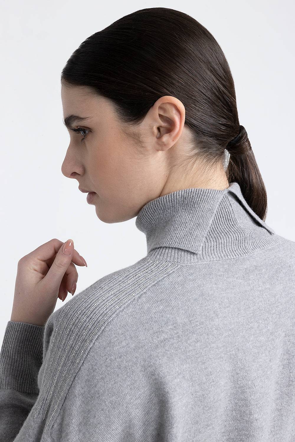 Peserico Abito midi in lana, seta e cashmere Vendita Economica