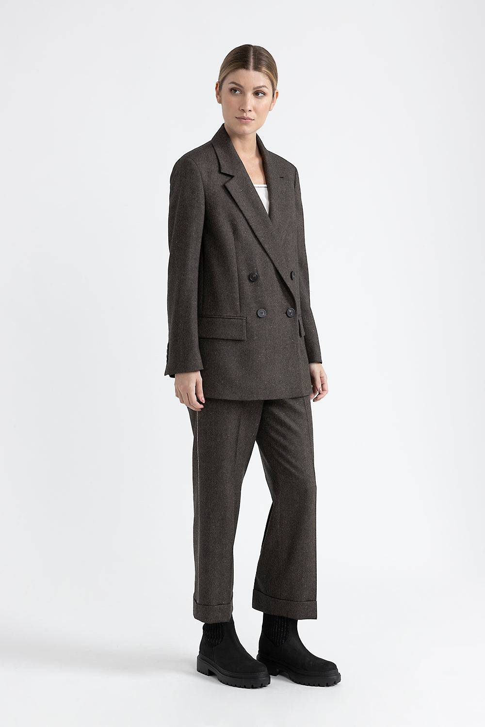 Peserico Blazer doppiopetto in lana, cashmere e seta Soddisfazione Garantita