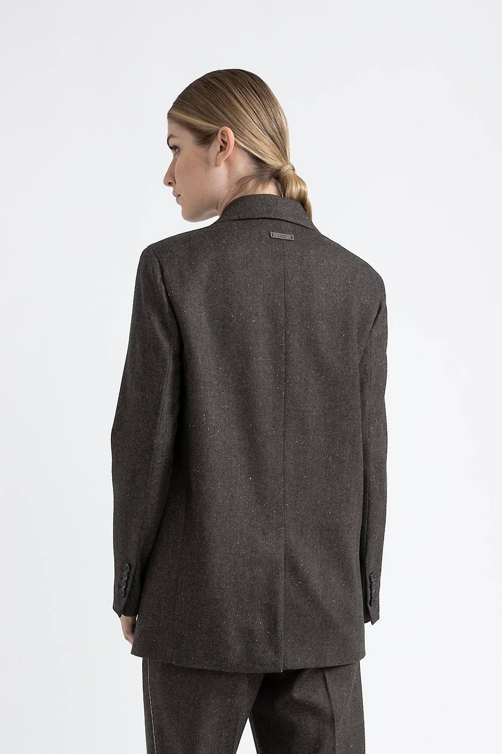 Peserico Blazer doppiopetto in lana, cashmere e seta Soddisfazione Garantita