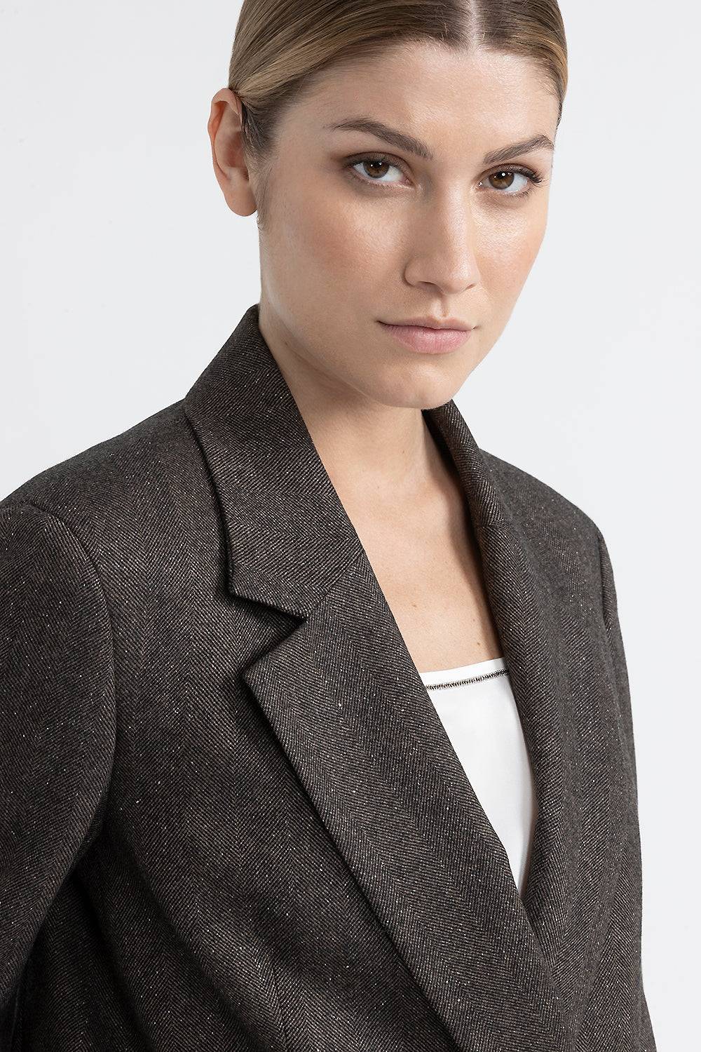 Peserico Blazer doppiopetto in lana, cashmere e seta Soddisfazione Garantita