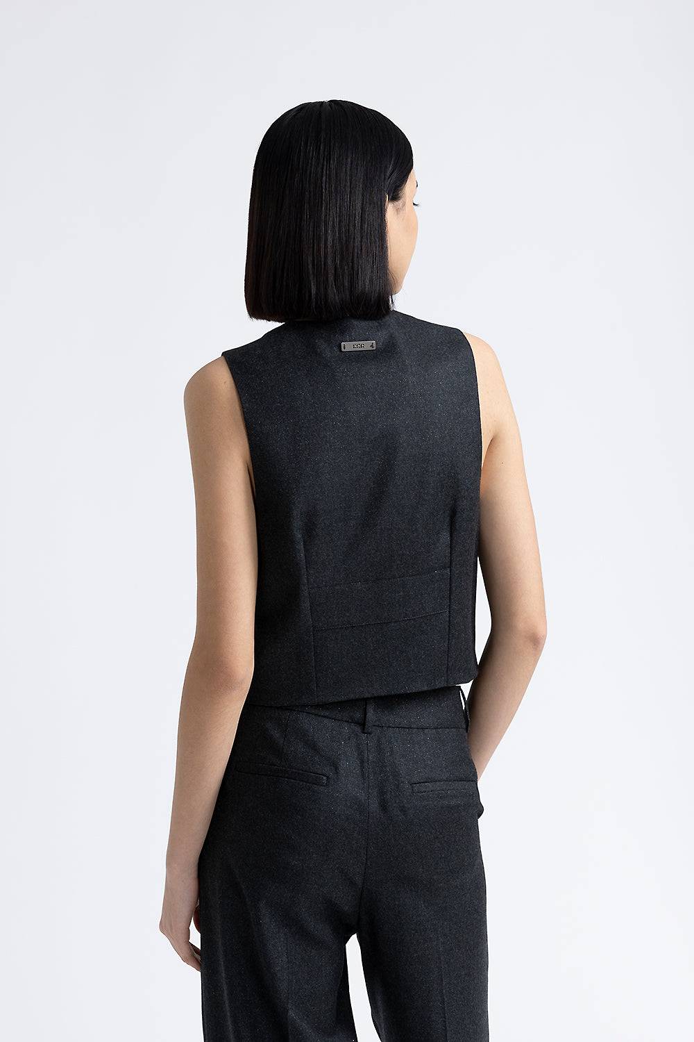 Peserico Gilet di flanella in lana lurex con Punto Luce Acquista Ora