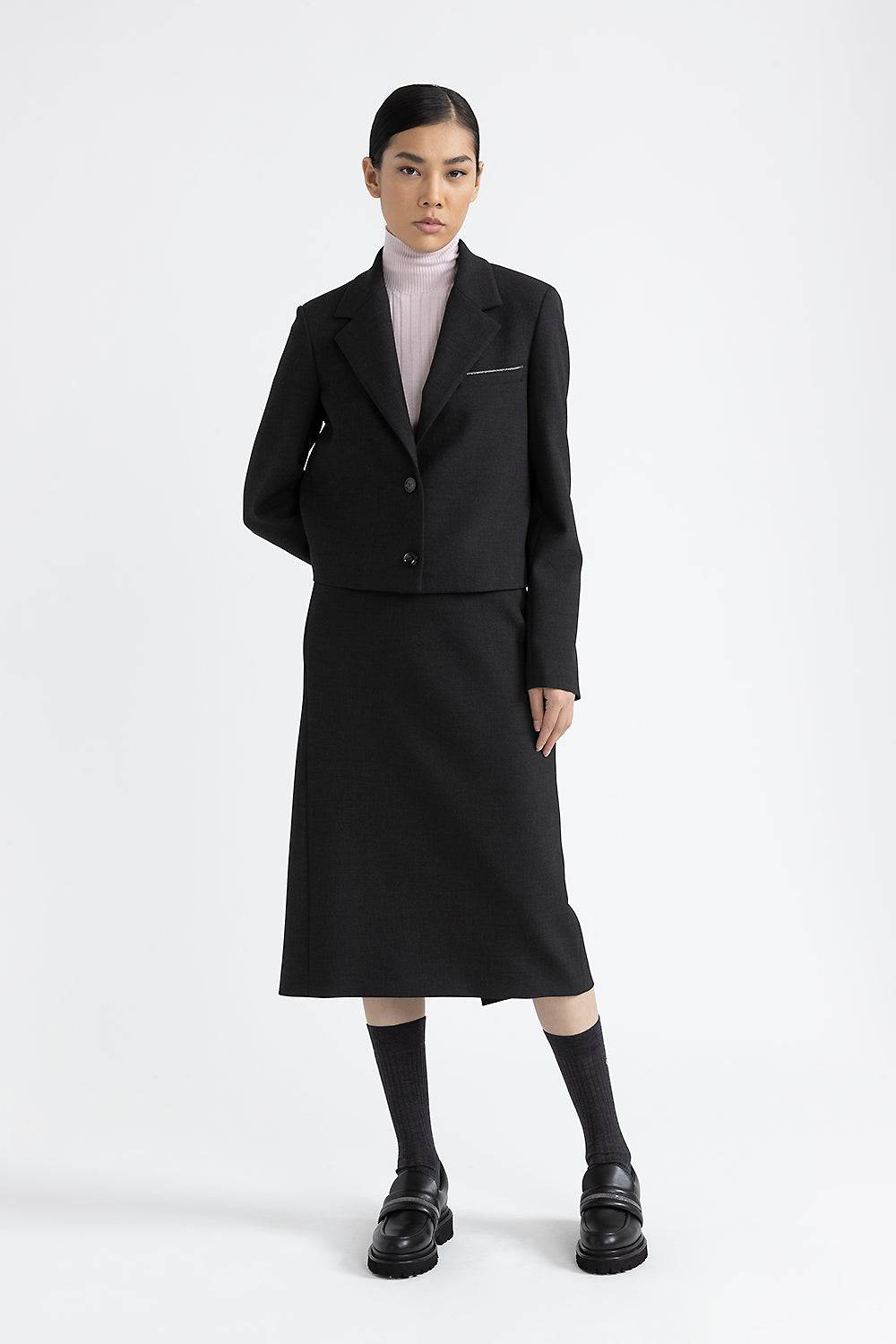 Peserico Blazer crop in tela tecnica double Consegna Veloce