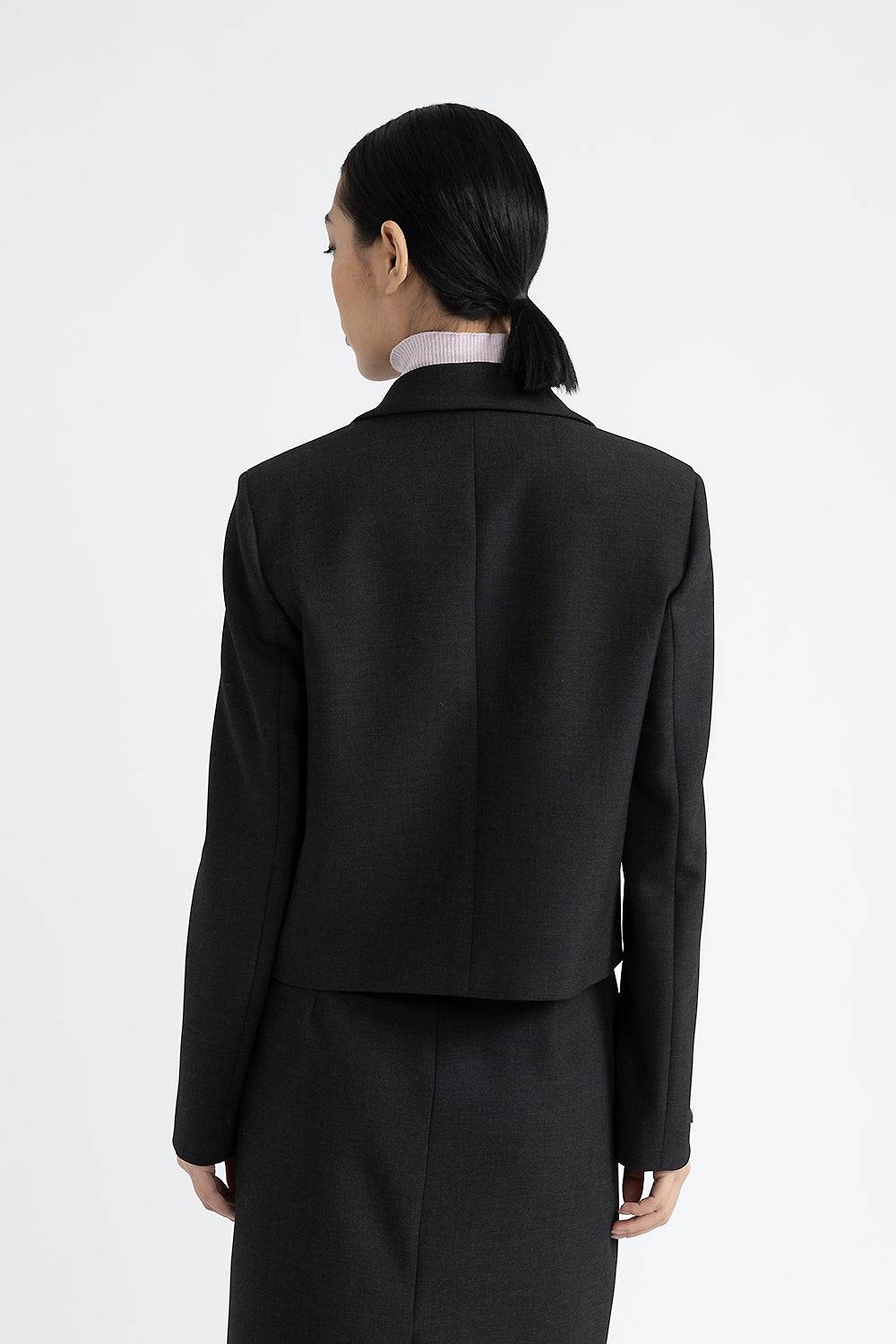 Peserico Blazer crop in tela tecnica double Consegna Veloce