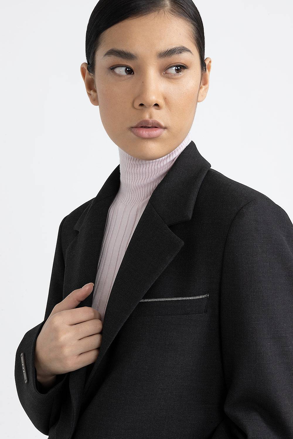 Peserico Blazer crop in tela tecnica double Consegna Veloce