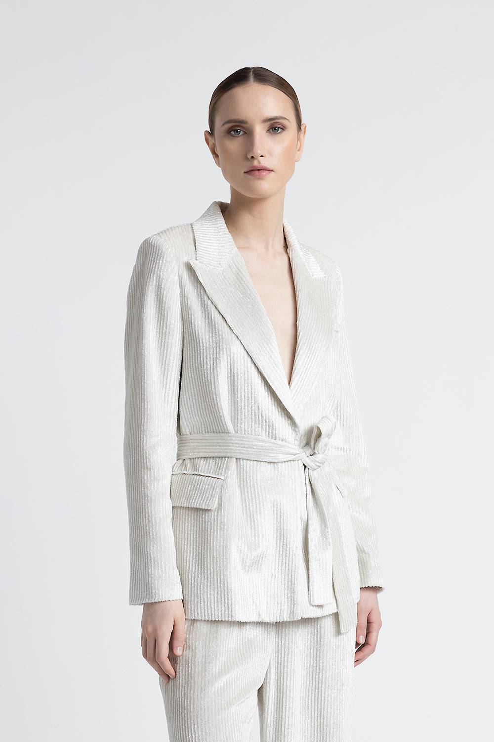 Peserico Blazer monopetto in velluto fluido a coste Fino Al -60%