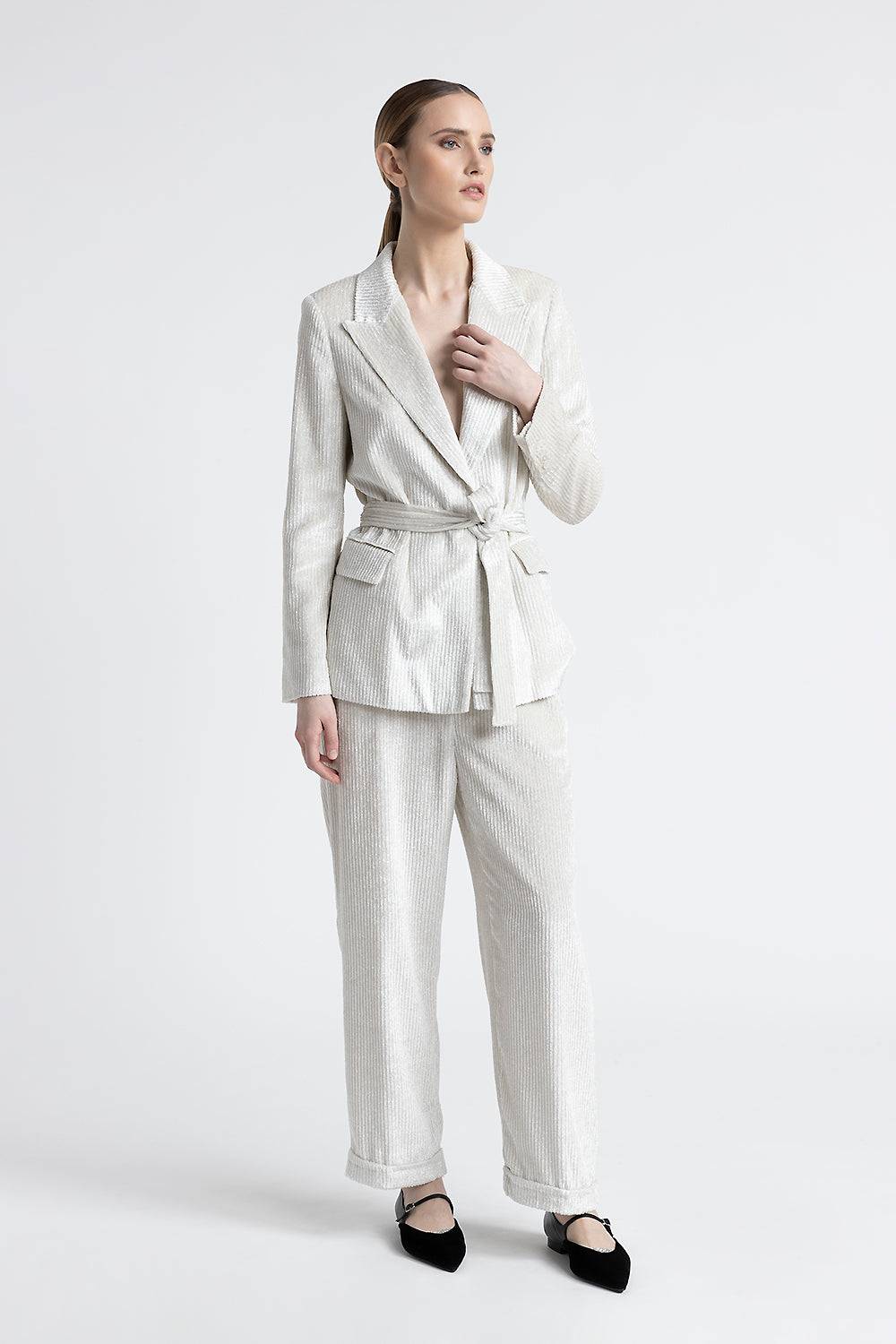 Peserico Blazer monopetto in velluto fluido a coste Fino Al -60%