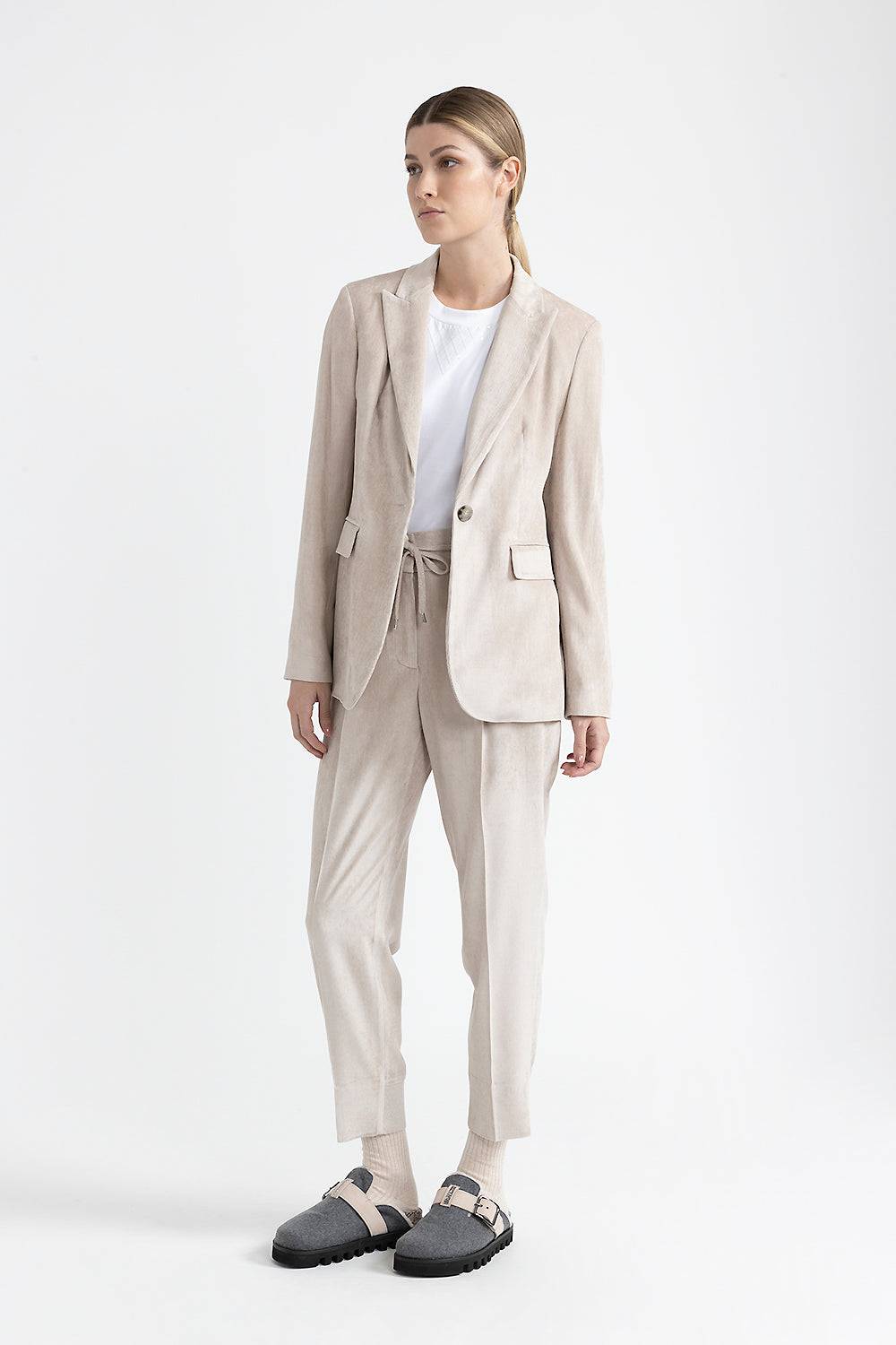 Peserico Blazer monopetto in velluto Shopping Online