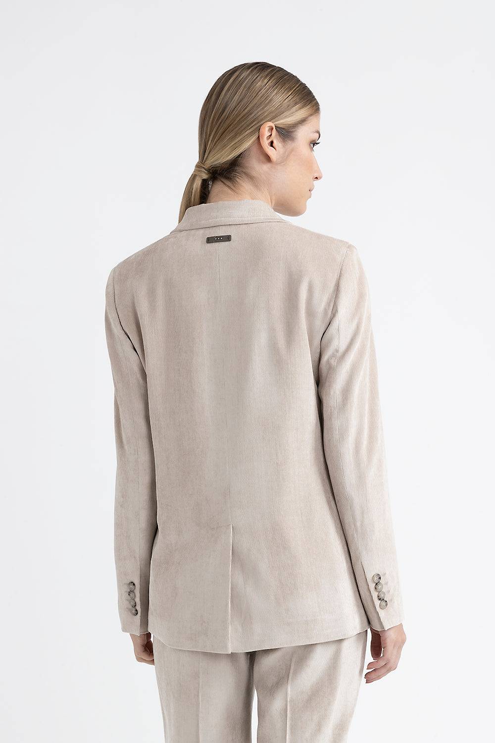 Peserico Blazer monopetto in velluto Shopping Online