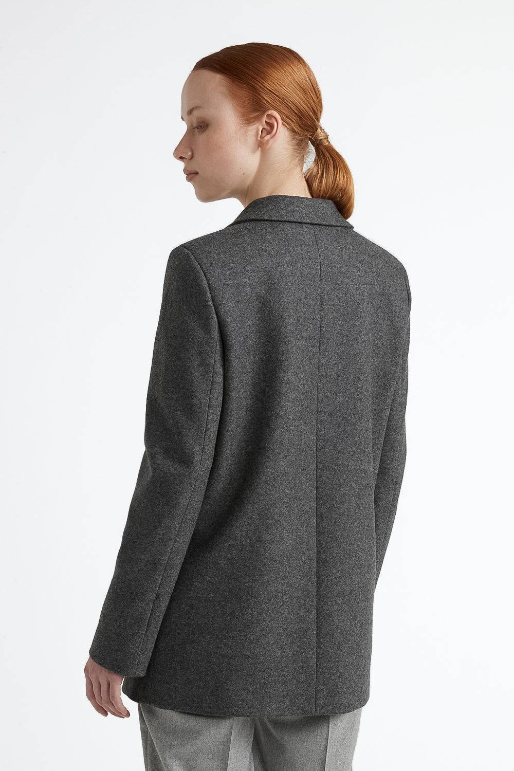 Peserico Blazer monopetto in jersey garzato misto lana Duty-free