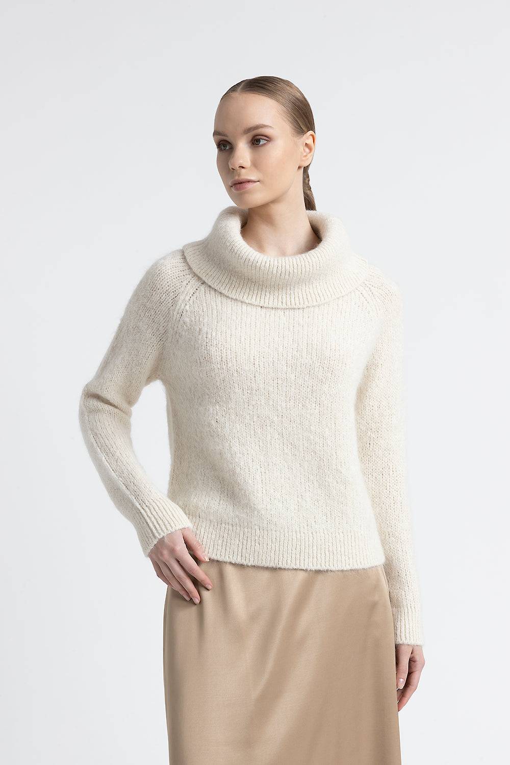 Peserico Maglia con spalle scoperte in lana d'alpaca e merino Hotsell