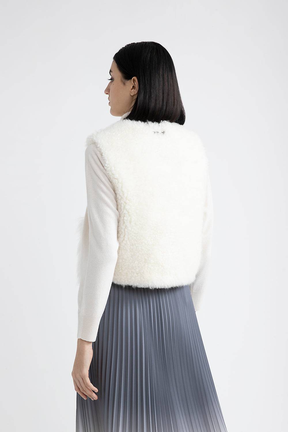 Peserico Gilet in vero pelo di capra cashmere Promozione