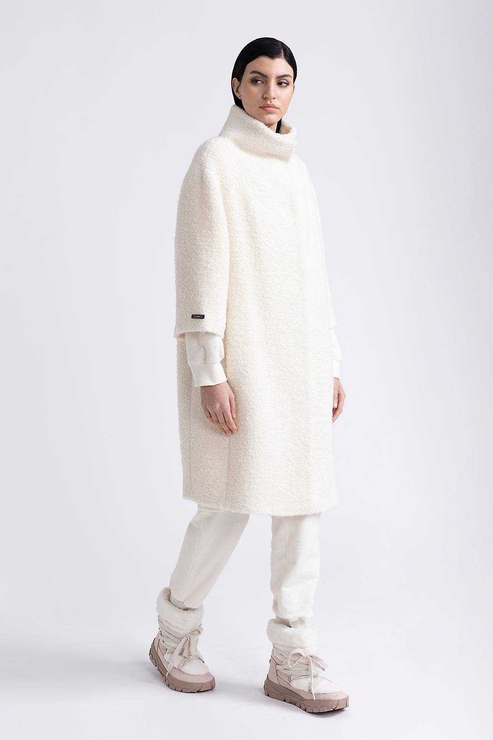 Peserico Cappotto in panno bouclè in lana e alpaca Acquista Ora