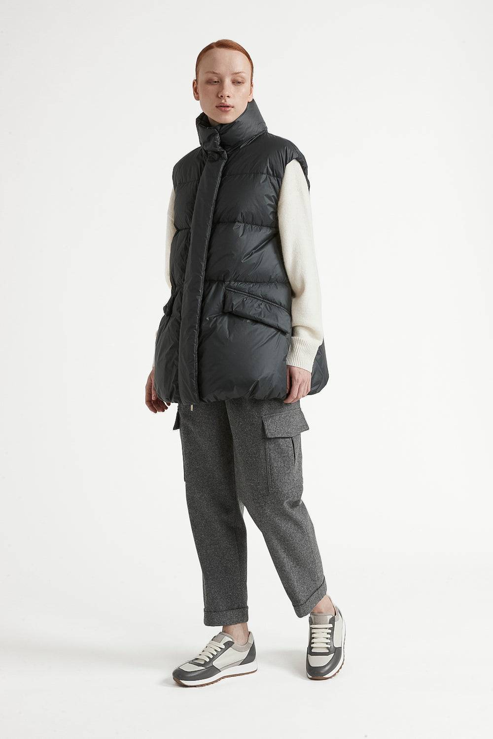 Peserico Gilet a palloncino in piuma d'oca e nylon ultraleggero Shopping Online