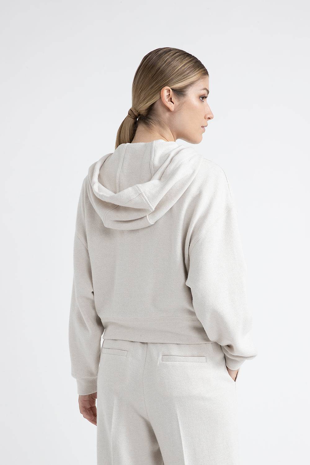 Peserico Felpa lurex di misto lana, cotone e lino Presa