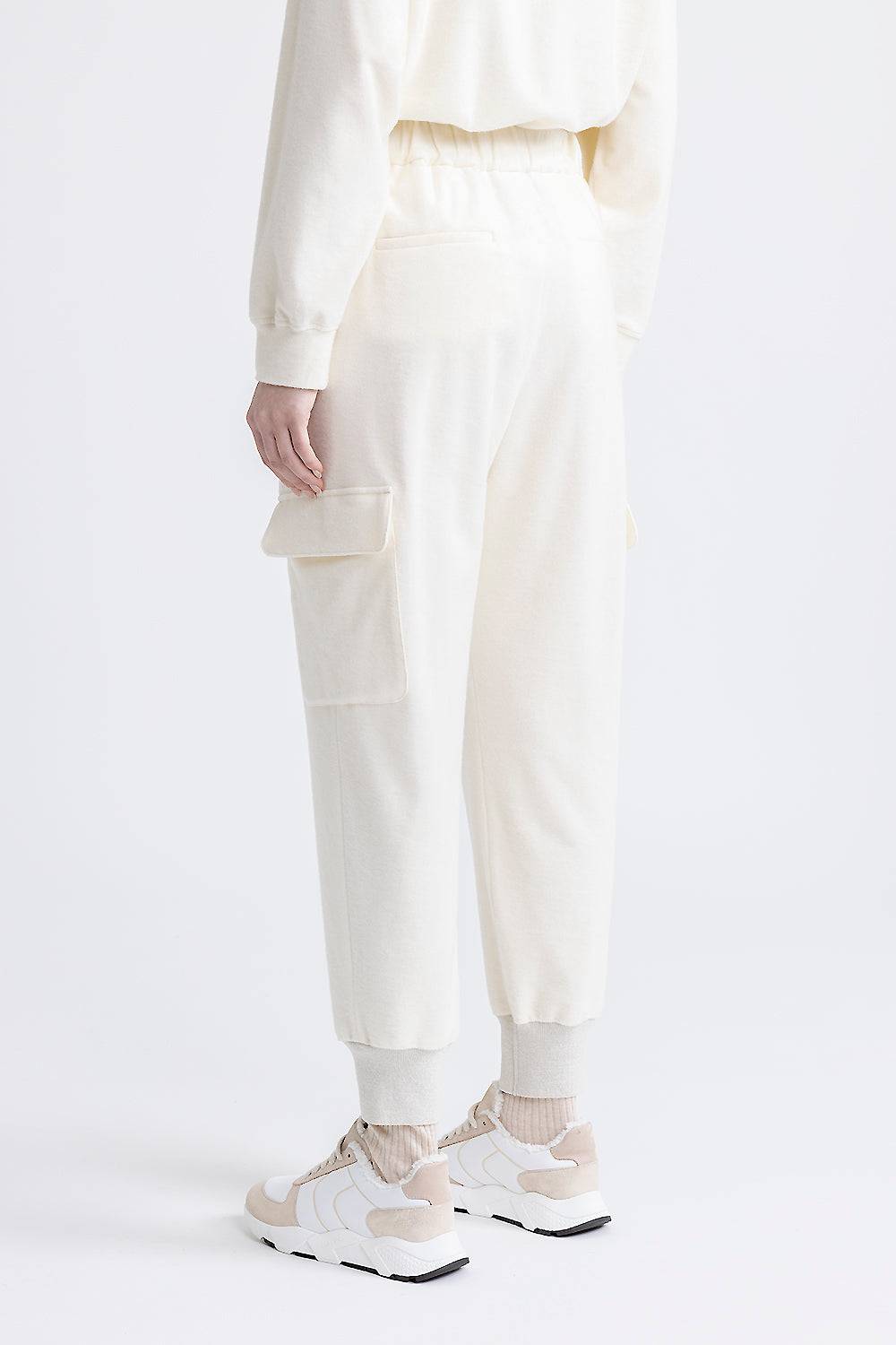 Peserico Pantalone jogger cargo in jersey di cotone Saldi Di Fabbrica