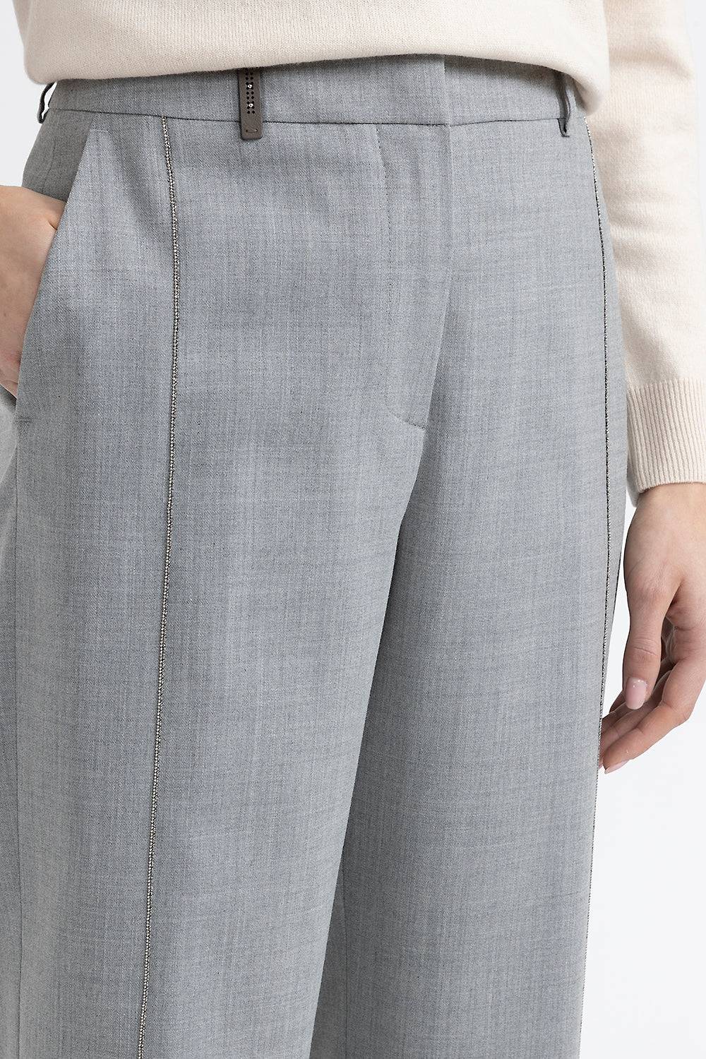 Peserico Pantalone classic tailored in lana tecnica Negozio
