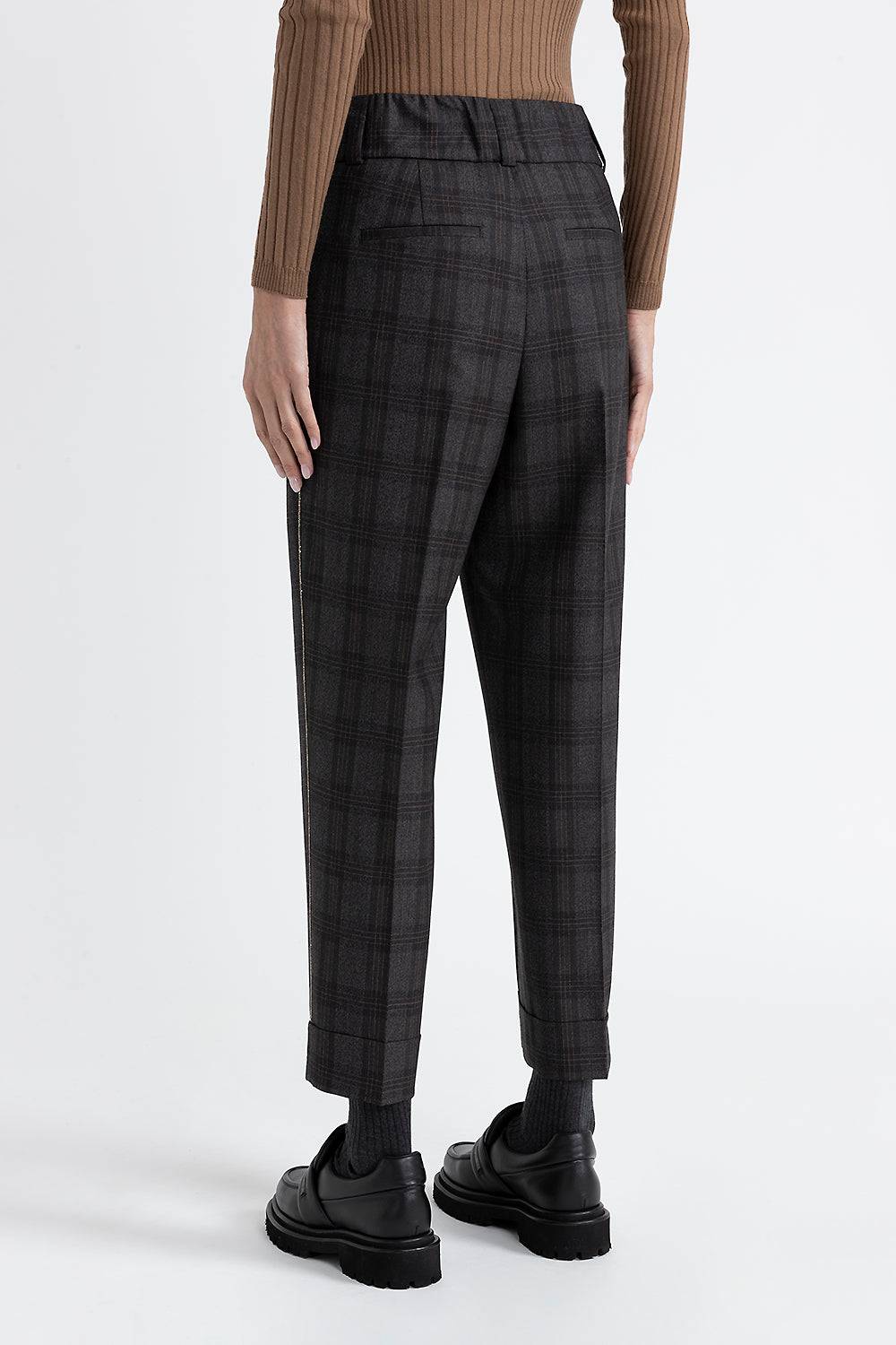 Peserico Pantalone a sigaretta in pura lana Nuova
