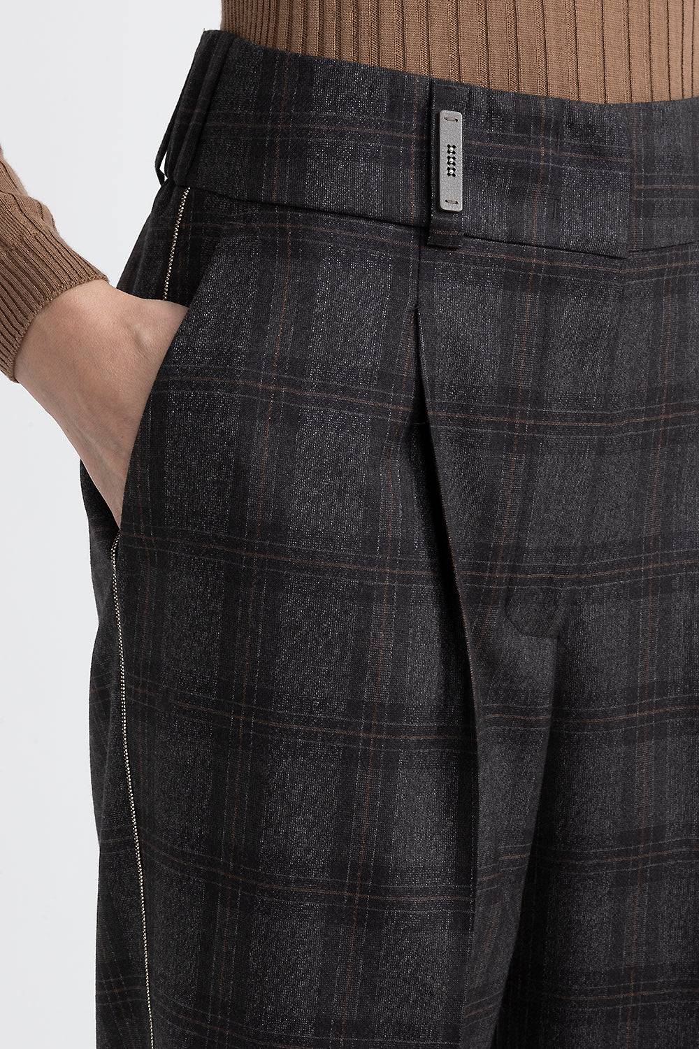 Peserico Pantalone a sigaretta in pura lana Nuova