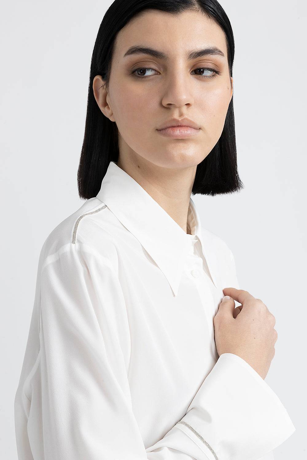 Peserico Camicia in seta con Punto Luce Prezzo Ridotto