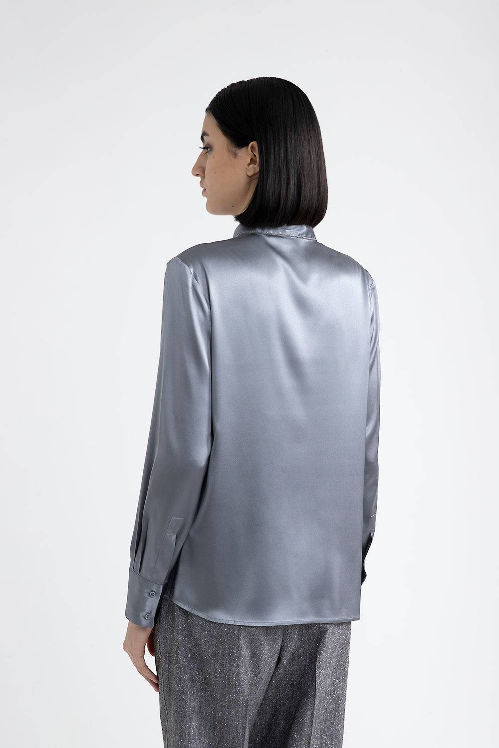 Peserico Camicia in raso di seta lucido Offerta