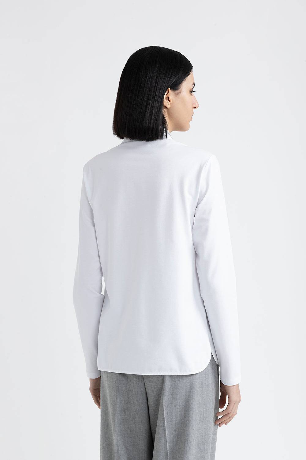 Peserico Camicia in popeline e jersey di cotone Online