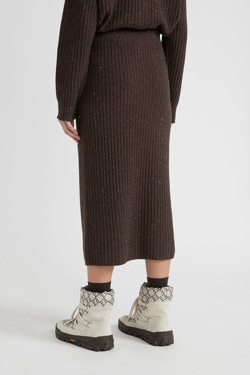 Peserico Gonna midi in lana, seta, cashmere e lurex Italia