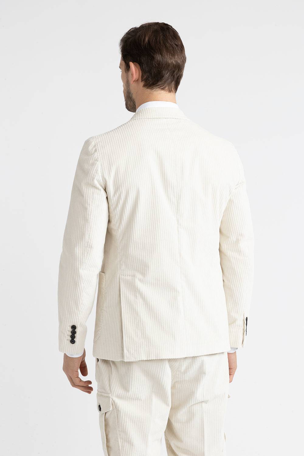 Peserico Blazer monopetto in velluto a costa francese Sconto