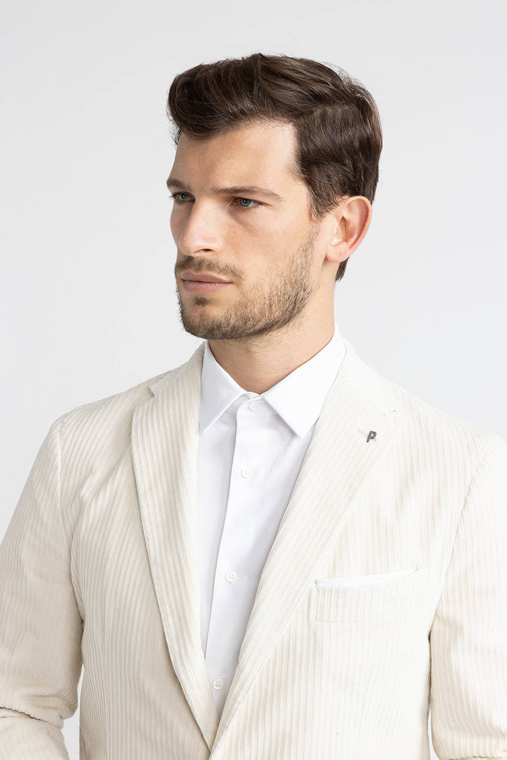 Peserico Blazer monopetto in velluto a costa francese Sconto