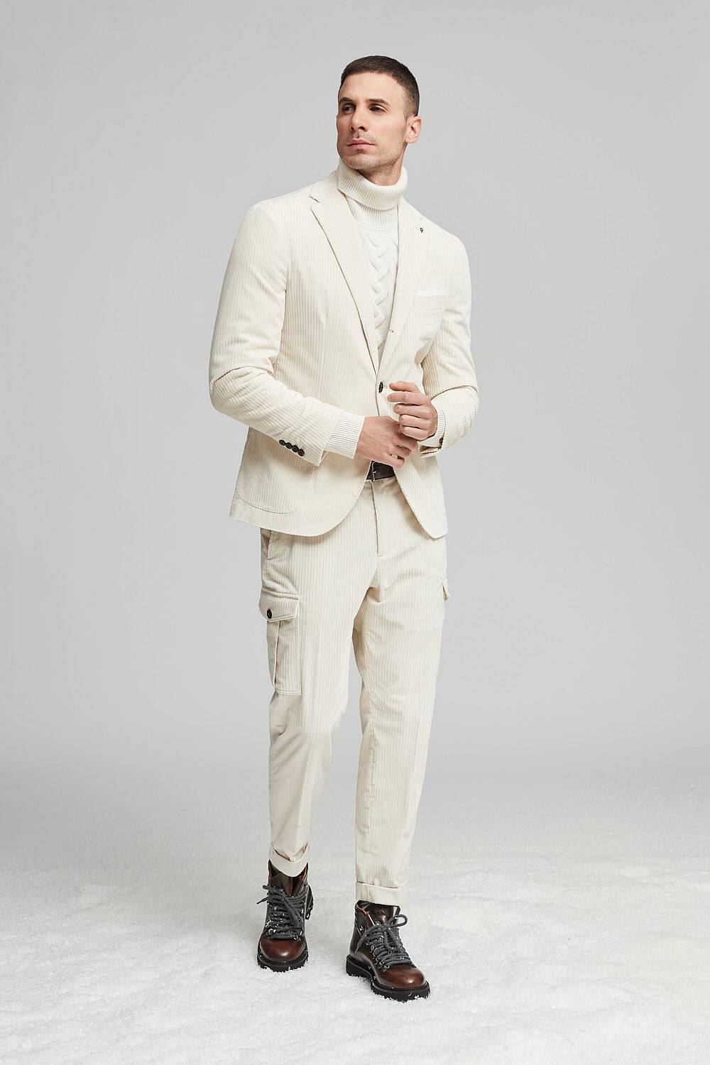 Peserico Blazer monopetto in velluto a costa francese Sconto