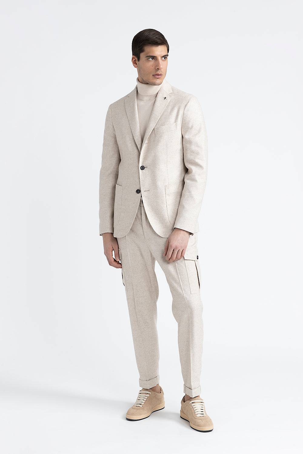 Peserico Blazer monopetto in tweed di lana, seta e cashmere Outlet