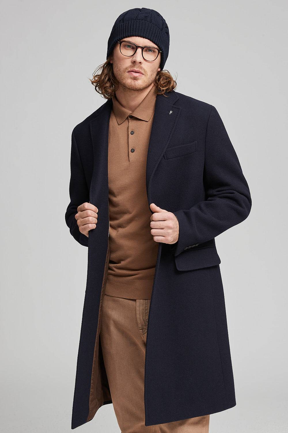 Peserico Cappotto monopetto in pura lana