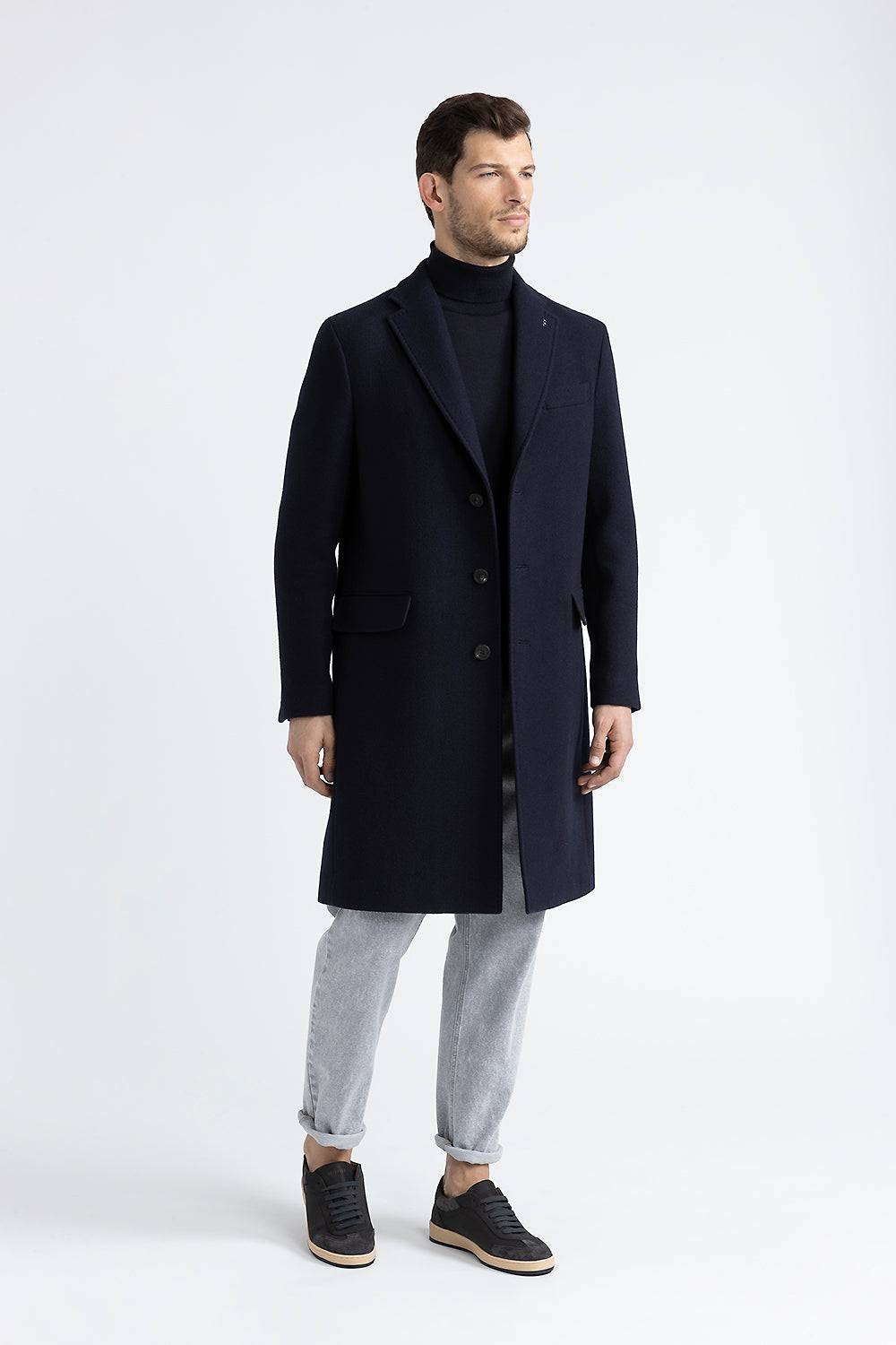 Peserico Cappotto monopetto in pura lana Offerte
