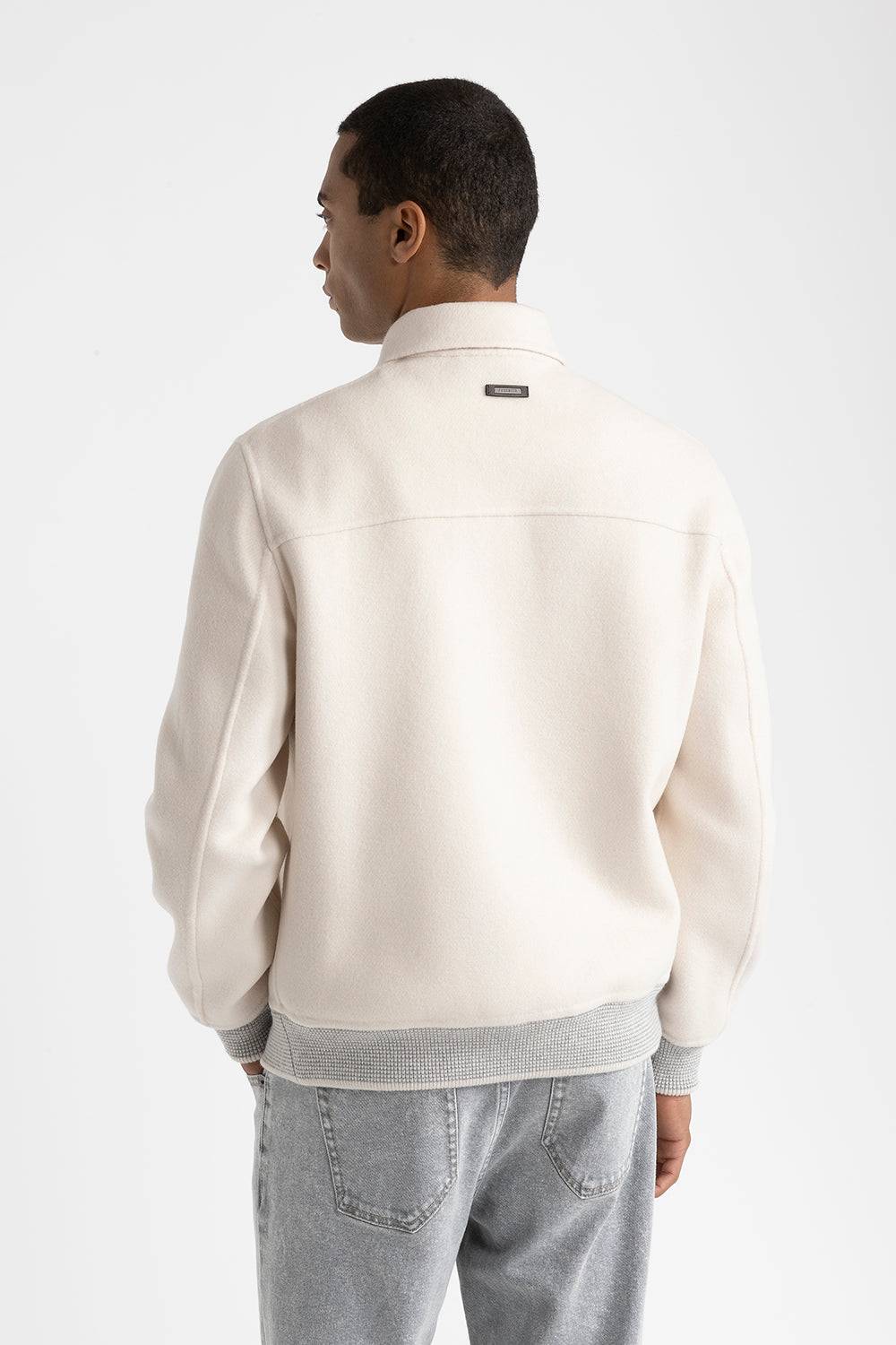 Peserico Giubbino in panno double di lana cashmere Saldi Di Fabbrica