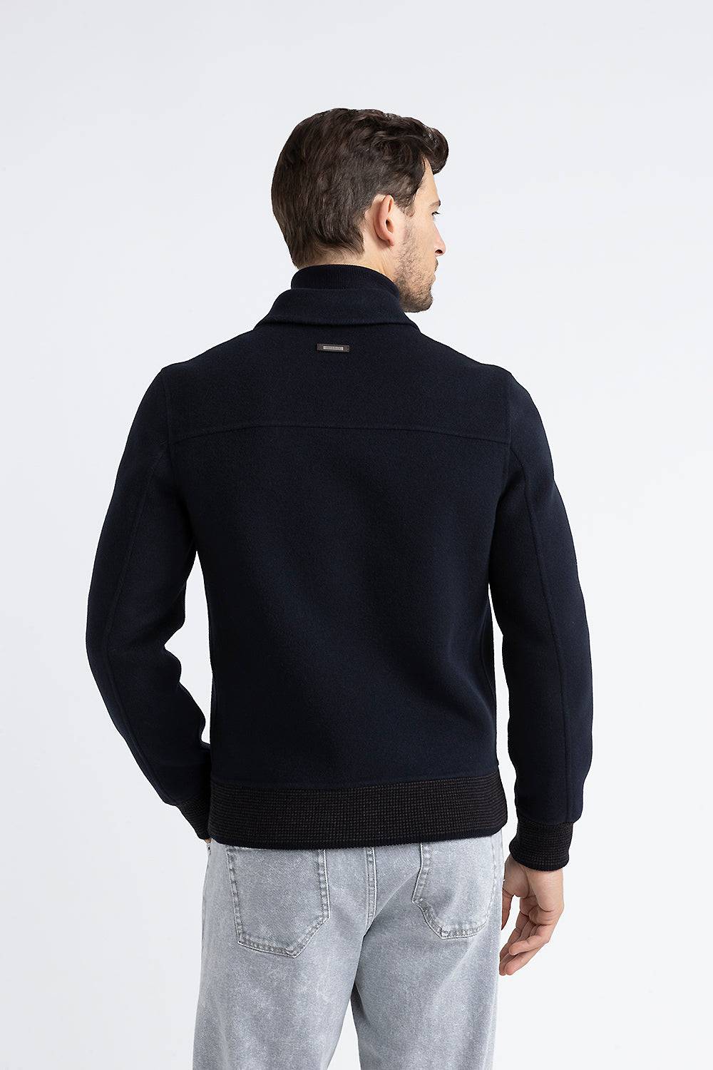 Peserico Giubbino in panno double di lana cashmere Italy