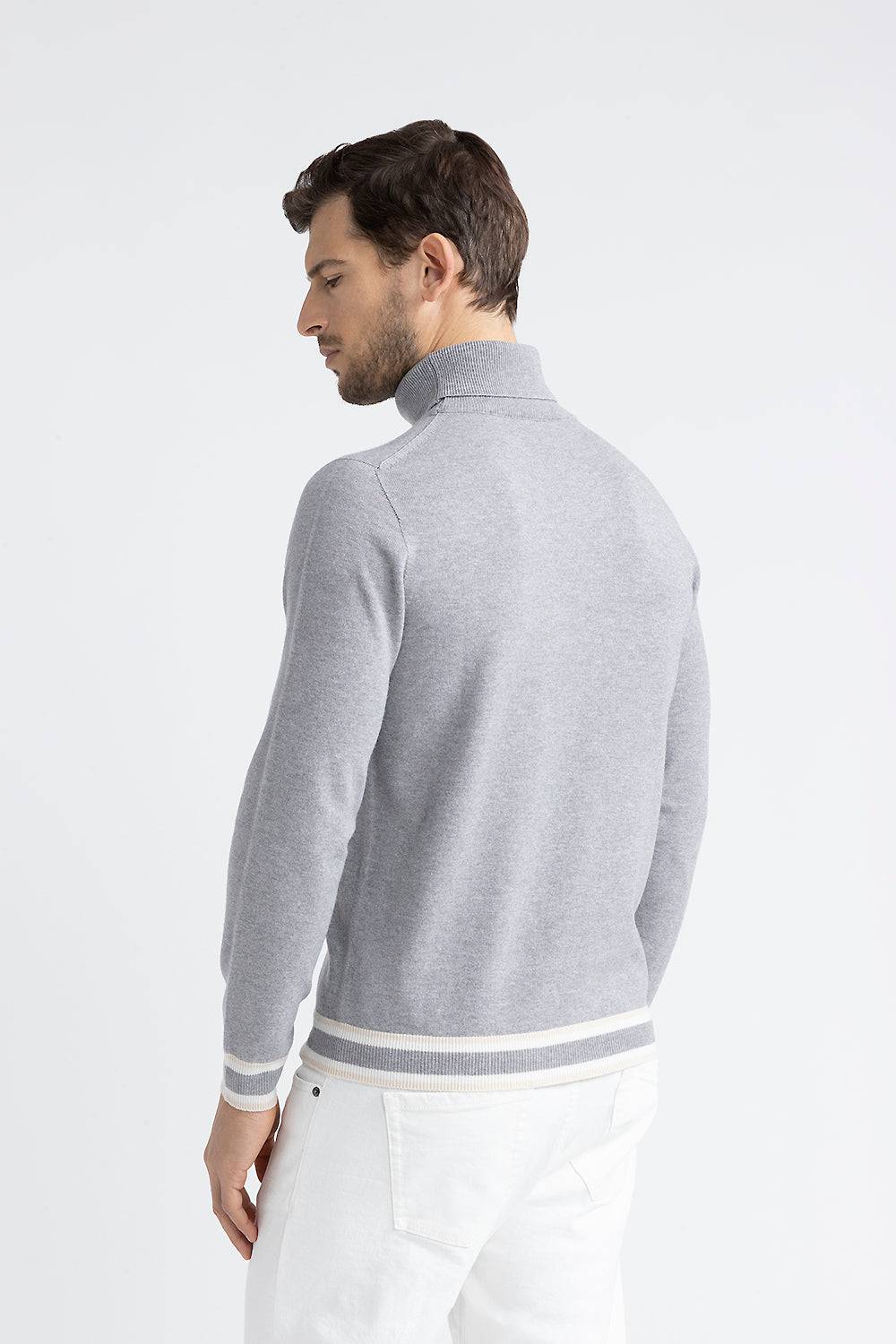 Peserico Maglia collo alto in lana, seta e cashmere Vendita
