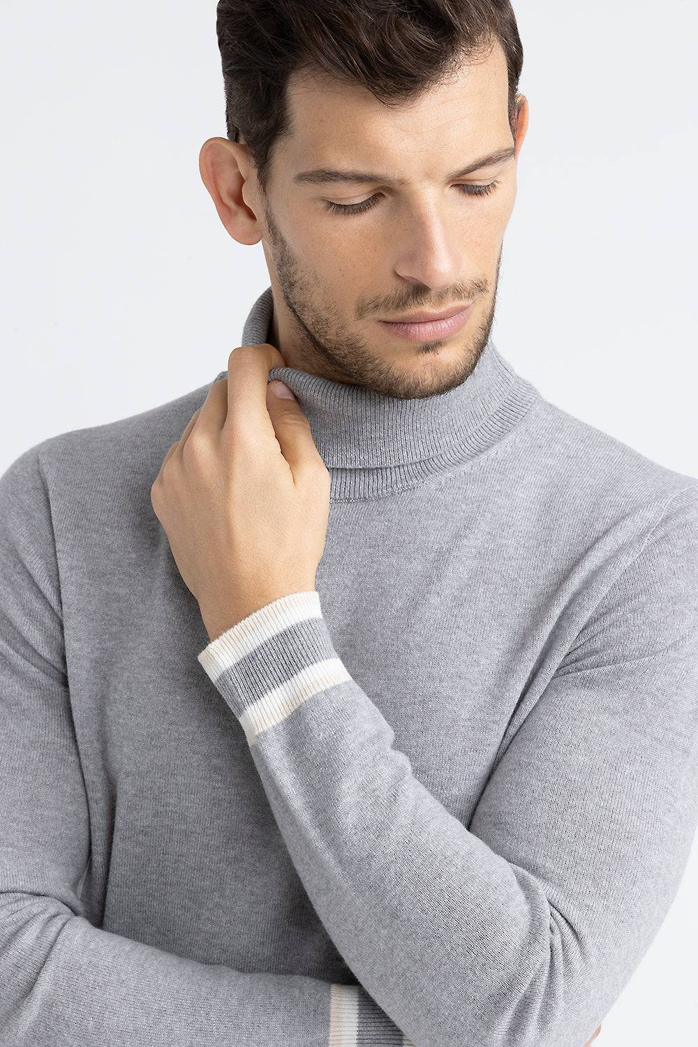 Peserico Maglia collo alto in lana, seta e cashmere Vendita