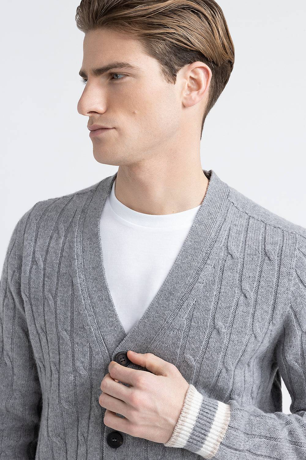 Peserico Cardigan in lana merinos extrafine e cashmere Spedizione Gratuita