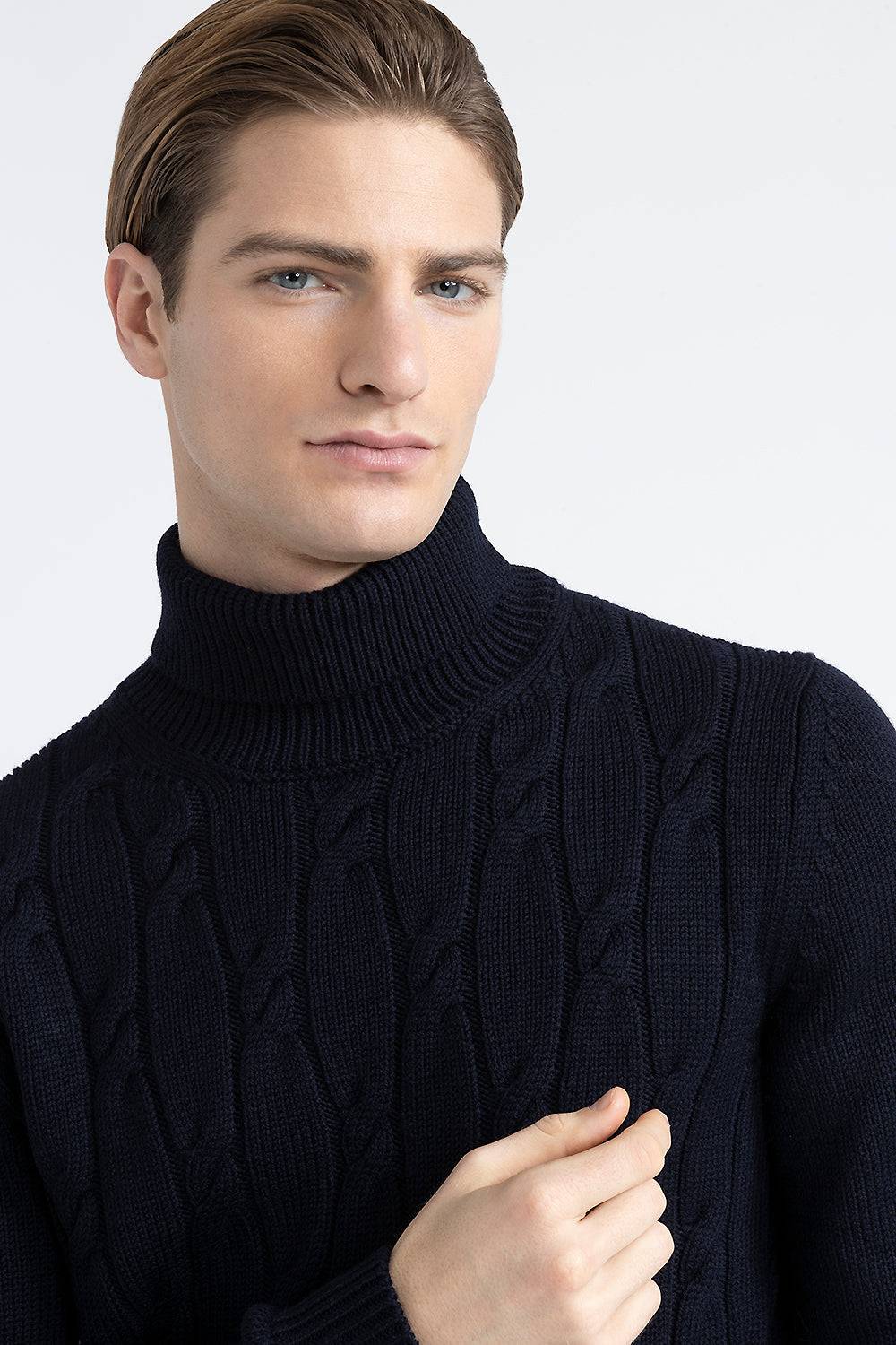 Peserico Maglia collo alto in pura lana merinos extrafine Qualità Garantita