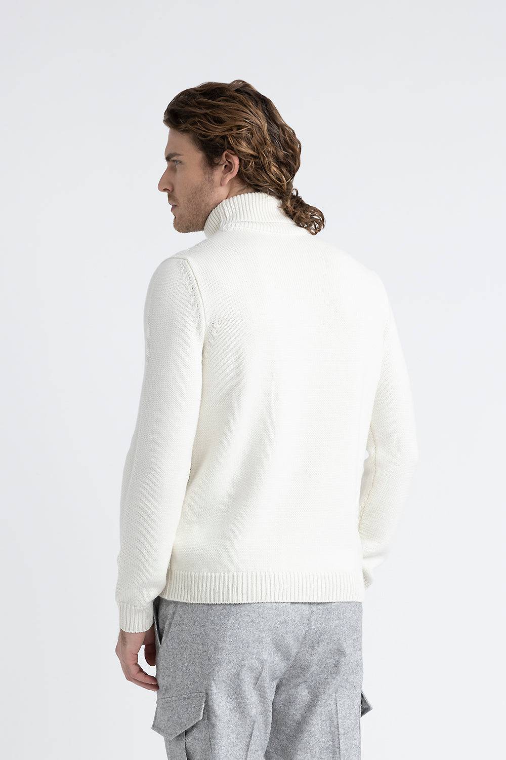 Peserico Maglia collo alto in pura lana merinos extrafine Negozi Online