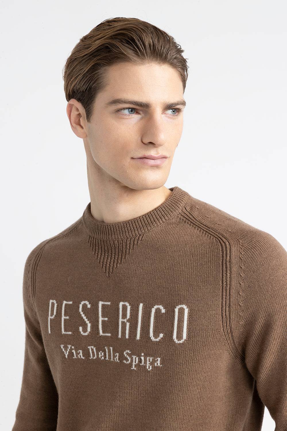 Peserico Maglia in pura lana merinos extrafine Sottocosto