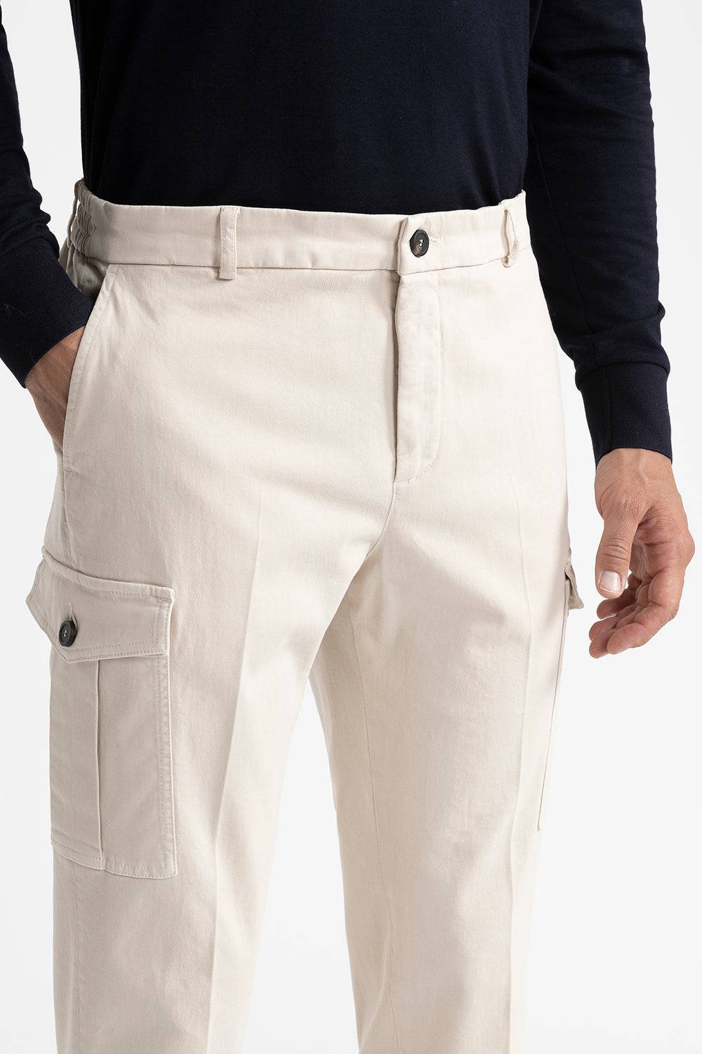Peserico Pantalone chino tasconato in cotone Economico