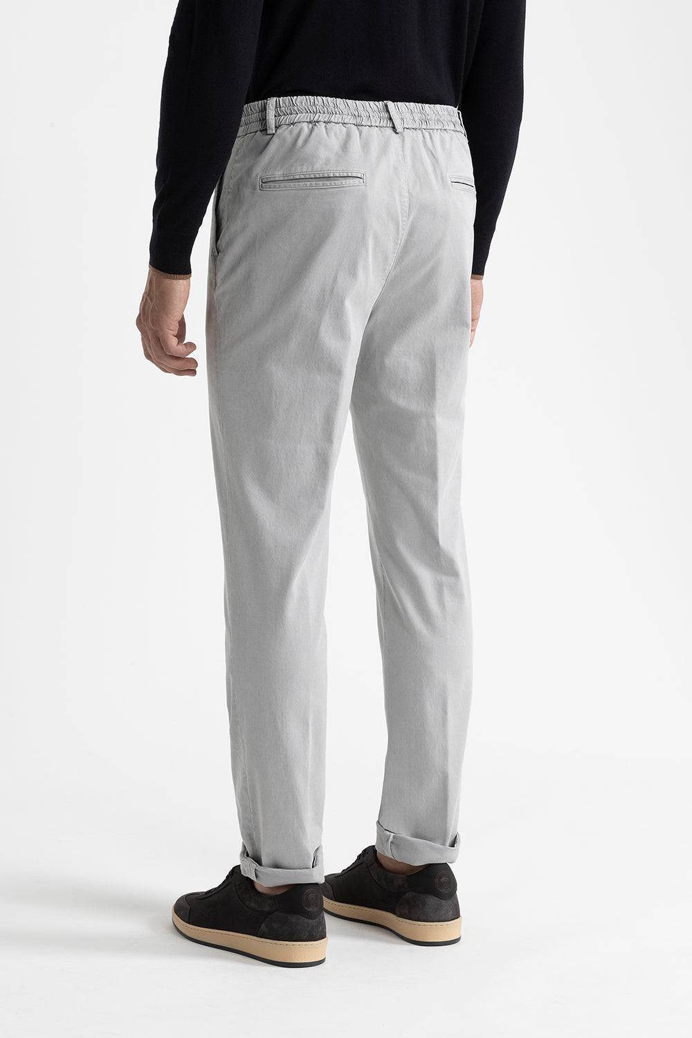 Peserico Pantalone jogger in cotone, seta e tencel In Vendita