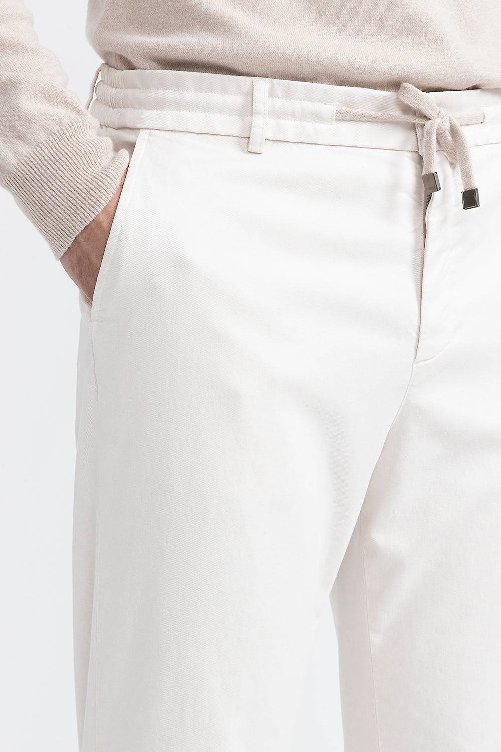 Peserico Pantalone jogger in cotone, seta e tencel Offerte