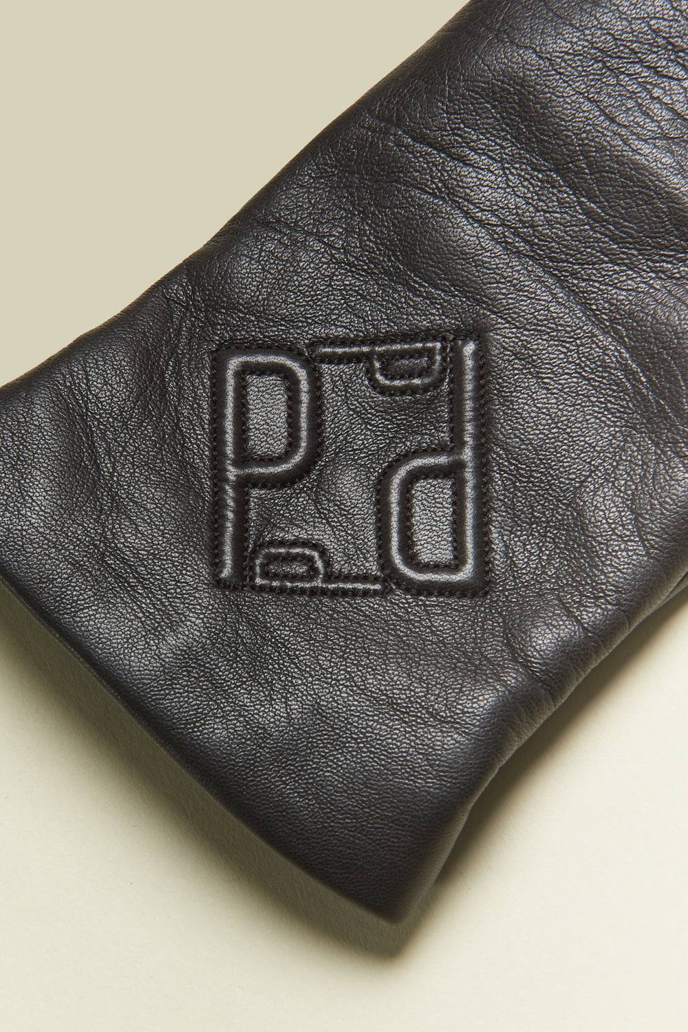 Peserico Guanti in vera pelle ricamati e cashmere Saldi Di Fabbrica