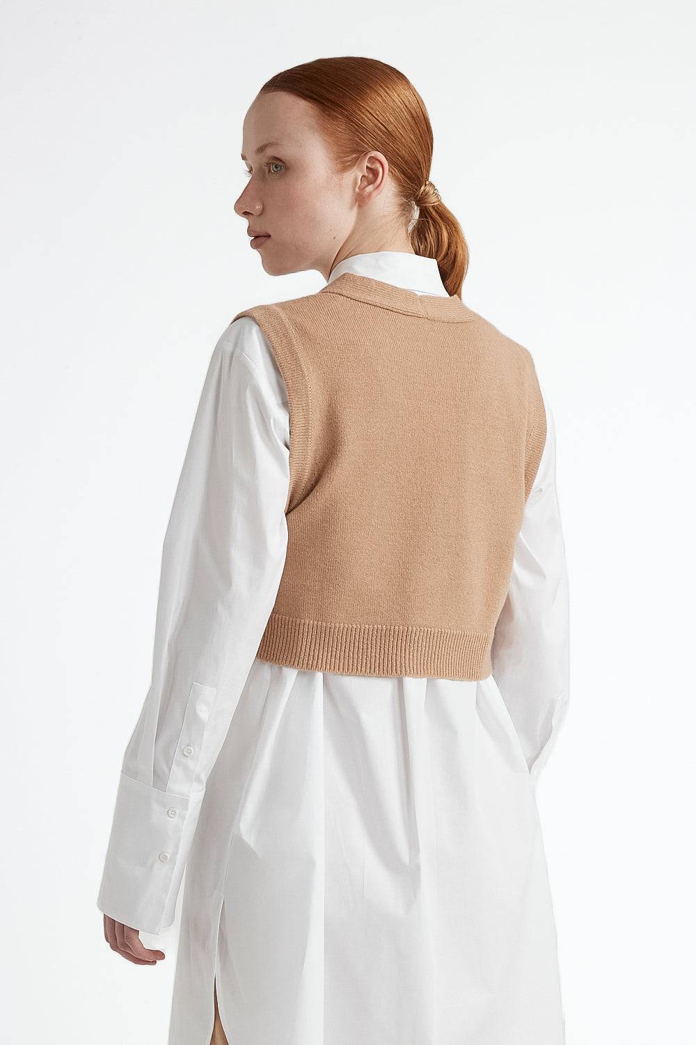 Peserico Gilet con bottoni lana merinos extrafine e cashmere Fino Al -60%