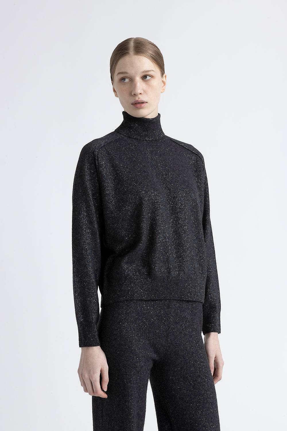 Peserico Maglia collo alto in lana, cashmere e lurex