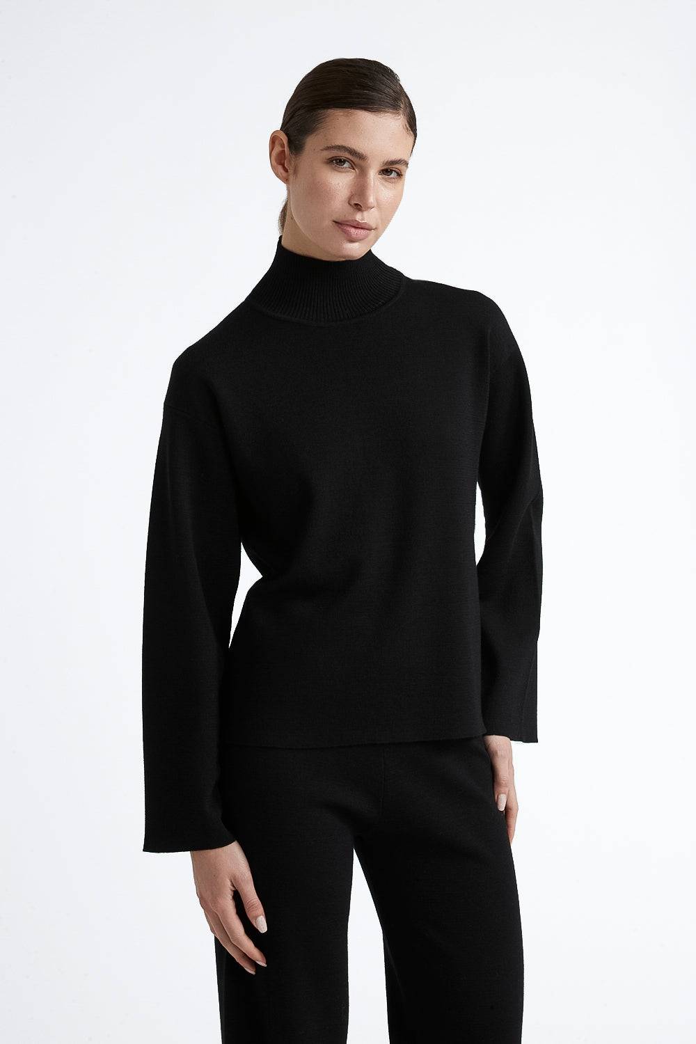 Peserico Maglia collo alto in lana
